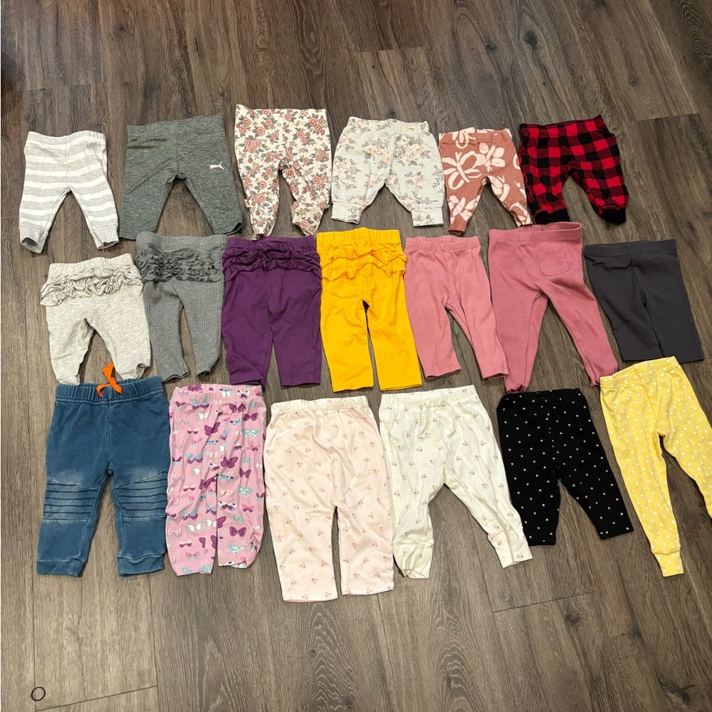 Cute baby girl leggings bundle
